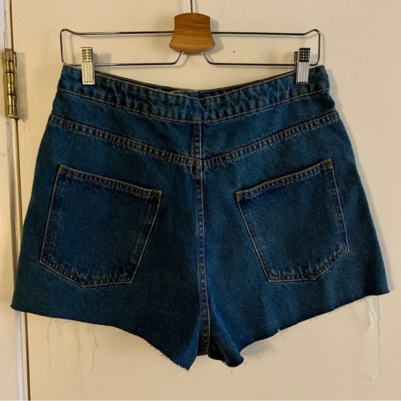 Farm Rio Crochet Denim Shorts - Picture 2 of 5